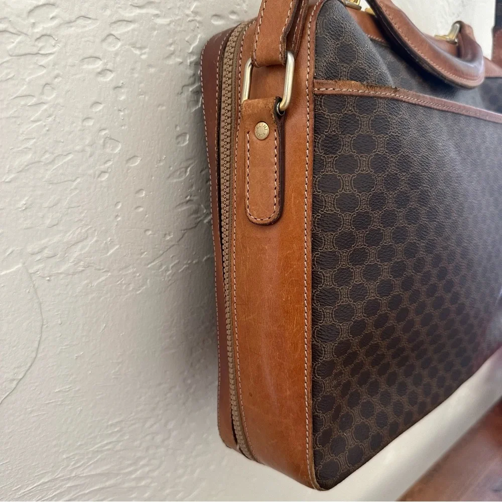 Vintage 90s Celine Macadam purse / crossbody / satchel - Picture 7 of 15